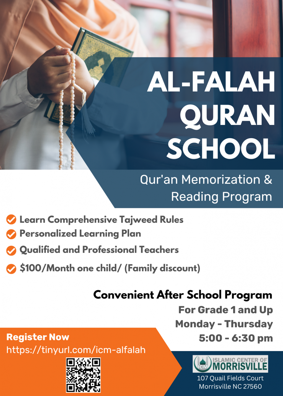 Al Falah Quran School Islamic Center Of Morrisville 4420